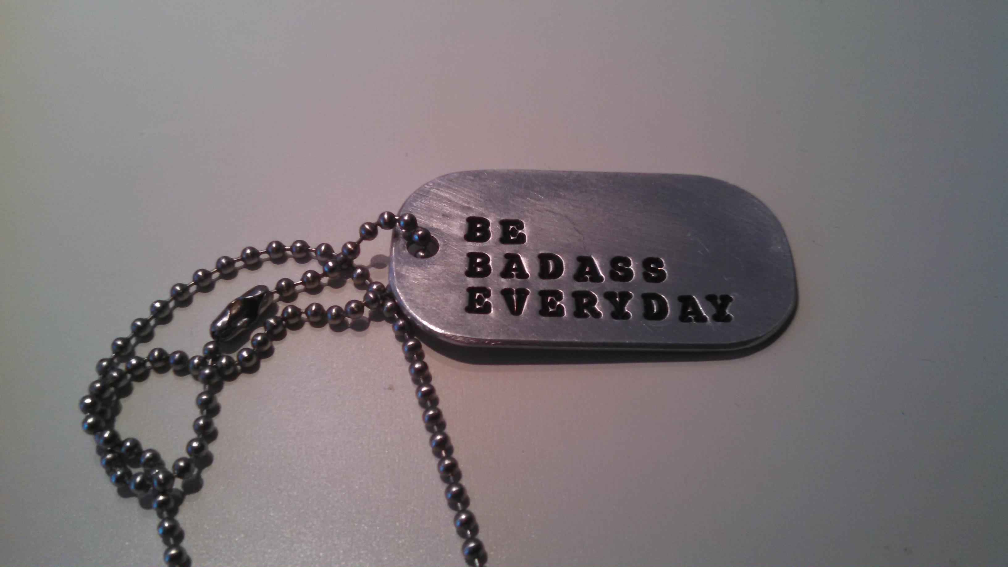 Be badass everyday necklace