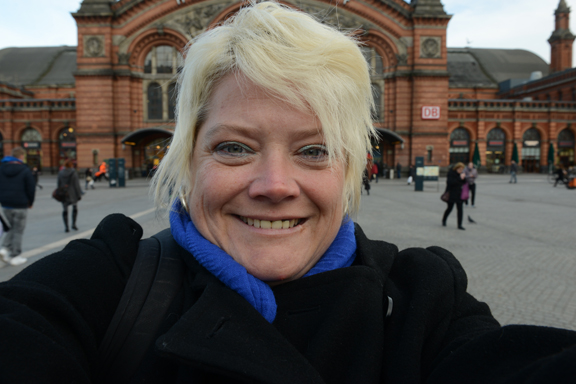 me at the Hauptbahnhof