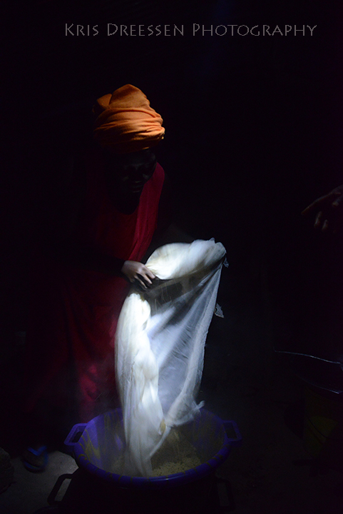 Berthe with couscous in Senegal