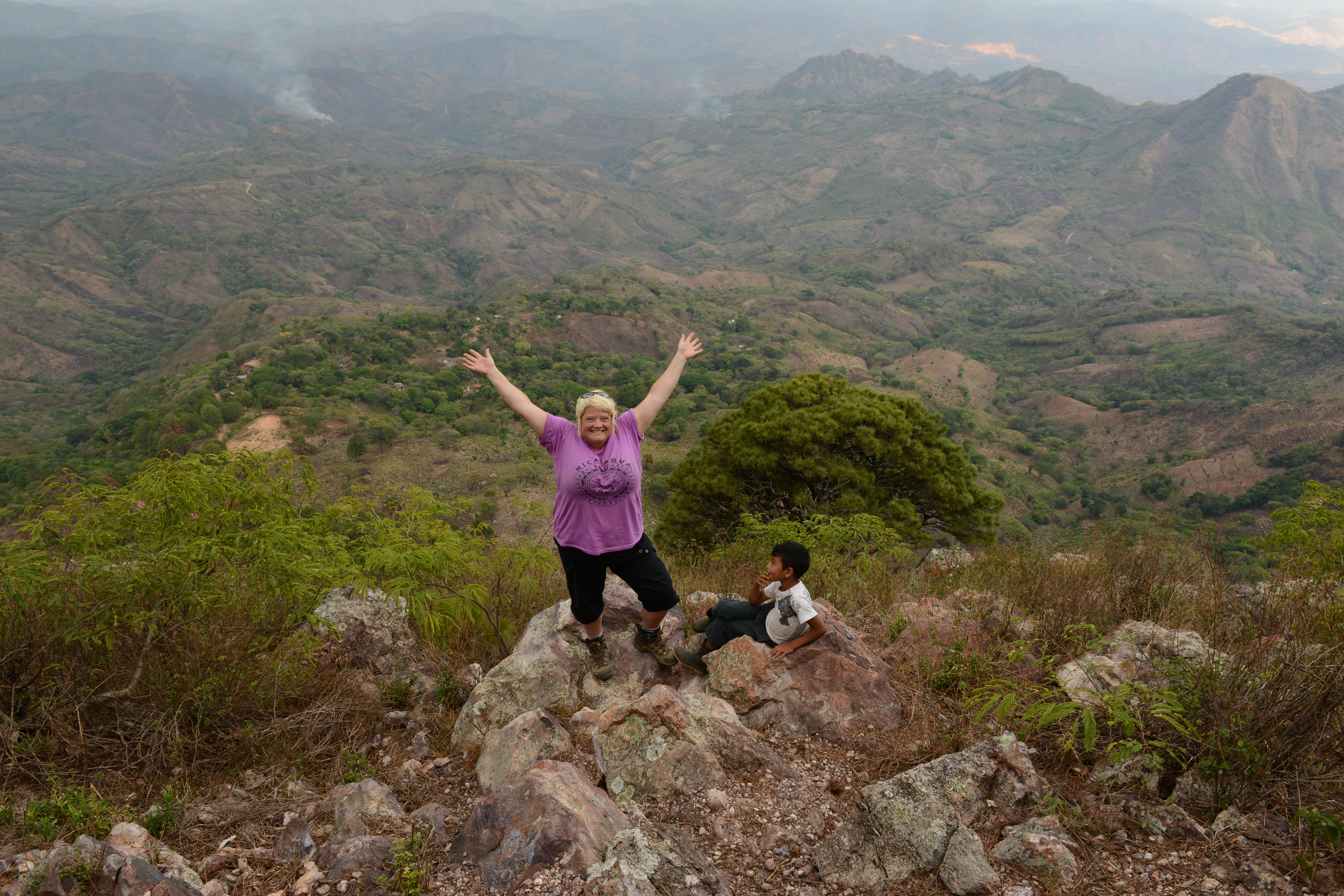 Me at the summit in Las Minitas, Nicaragua