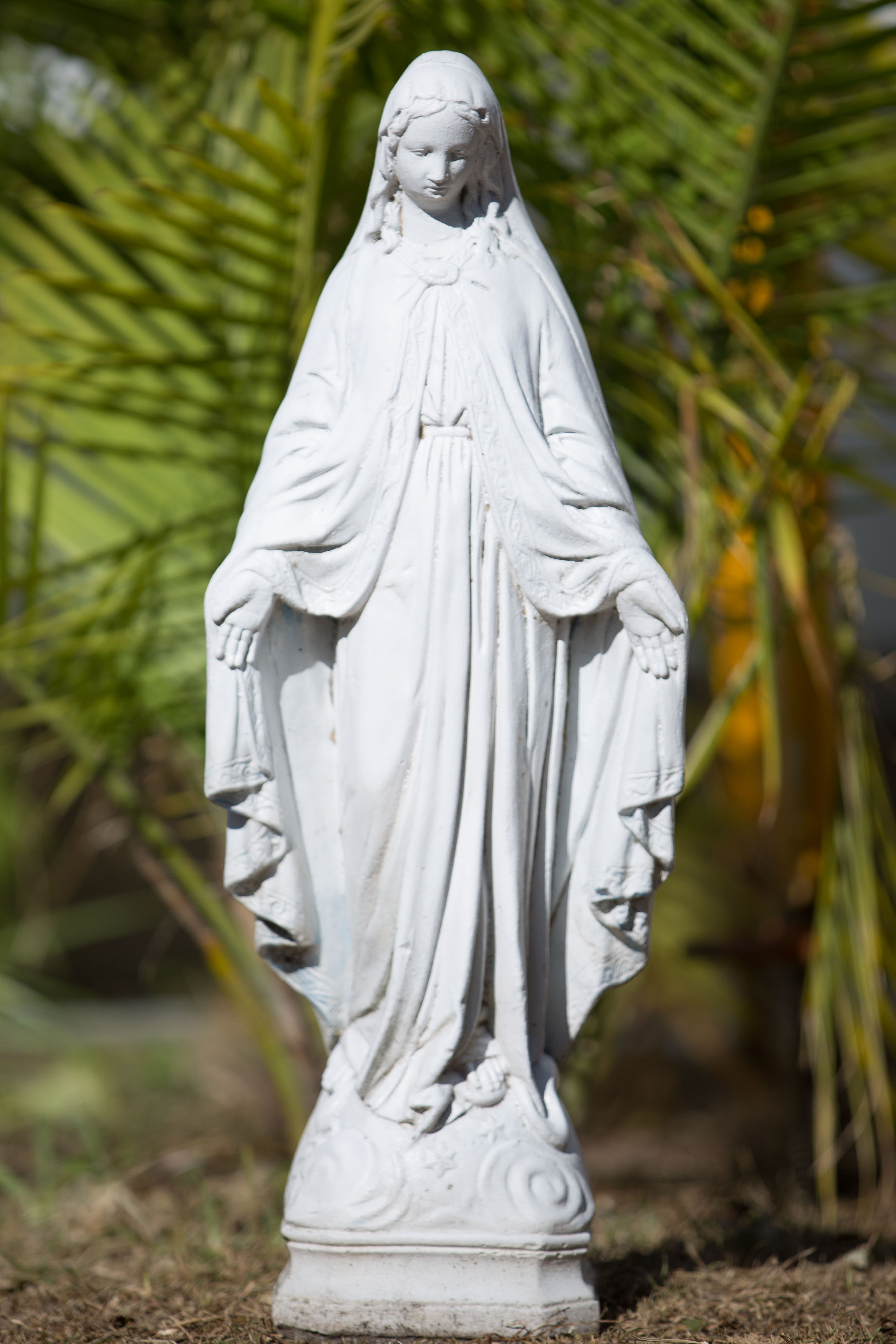 The Virgin Mary statue