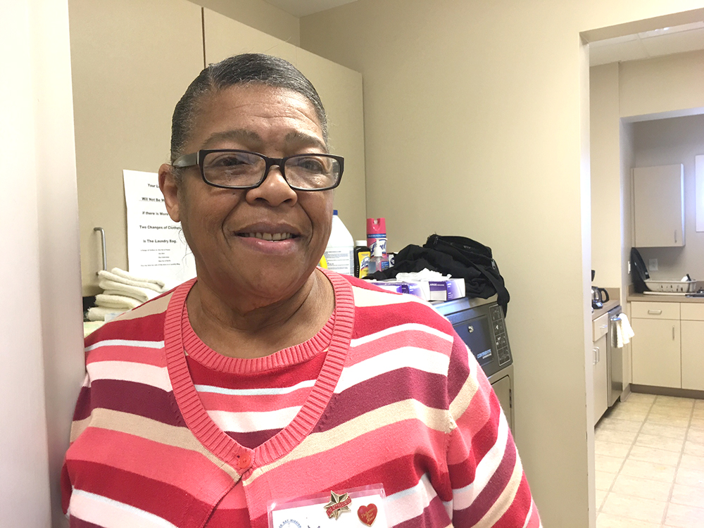 Miss Ethel, a full-time volunteer who herself was homeless after Katrina