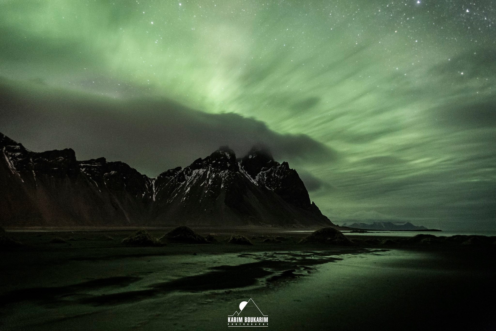 Iceland aurora by karim boukarim