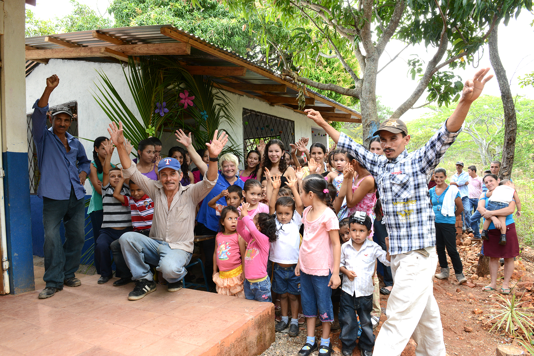 the school opening in Las Minitas